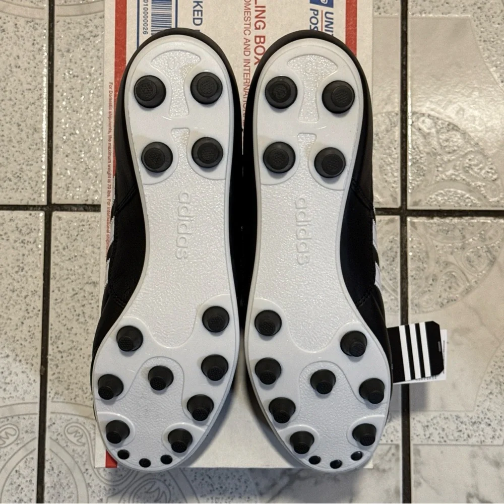 New Adidas Copa Mundial Leather Soccer Cleats Black White Men’s Sizes 015110 - Picture 13 of 14